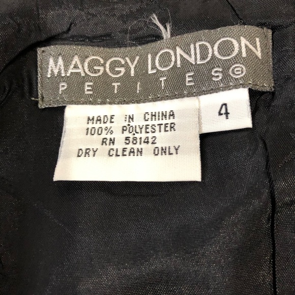 Maggy London Petites Sleeveless Little Black Dress - Picture 8 of 8